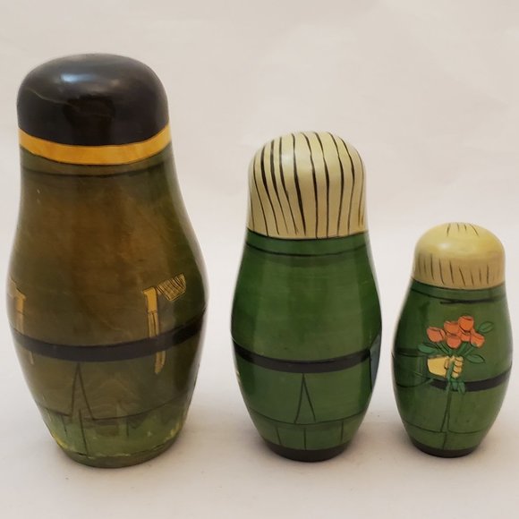 Vintage Military Theme Russian Nesting Dolls - Picture 11 of 13